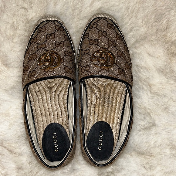 NWT Authentic Gucci Platform Logo Espadrilles Size 37.5 Willing to trade! - Picture 7 of 14